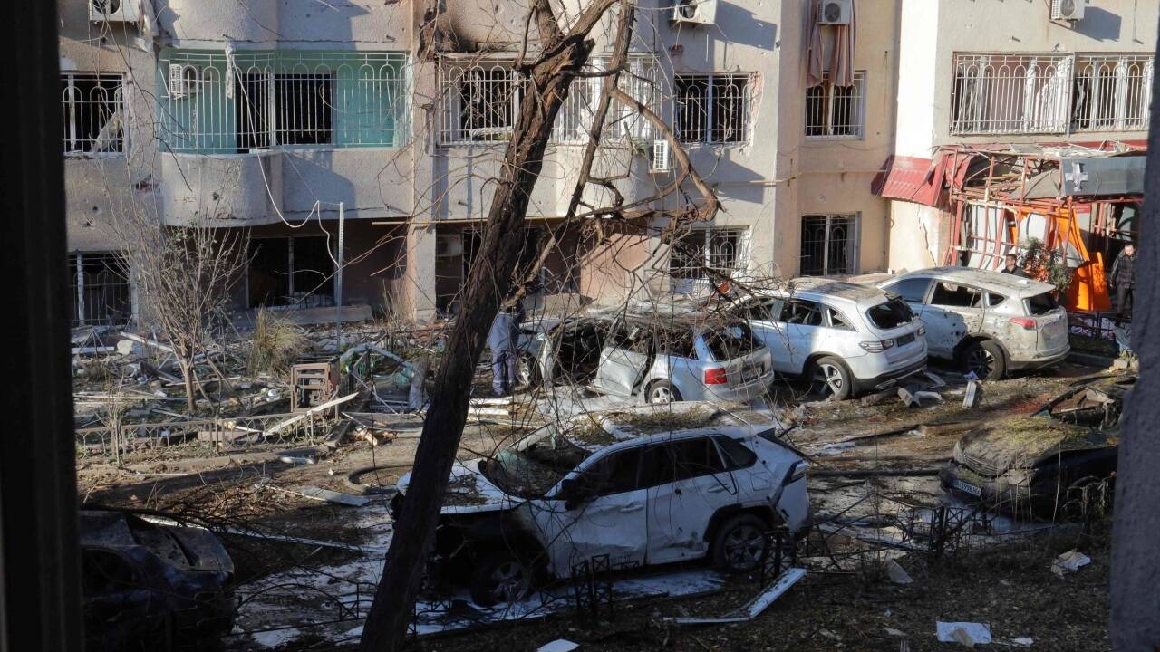 Zerstörung allerorten: Das Bild stammt aus Odessa, aufgenommen am 18. November 2024.   Zerstörung allerorten: Das Bild stammt aus Odessa, aufgenommen am 18. November 2024.