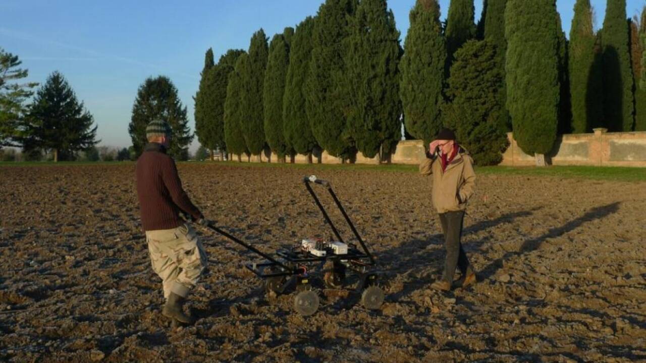Mittels geophysikalischer Messungen wurde die frühchristliche Basilika entdeckt 