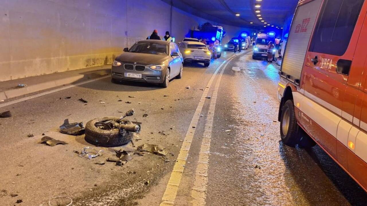 Unfall in der Unterflurtrasse in Maishofen. 