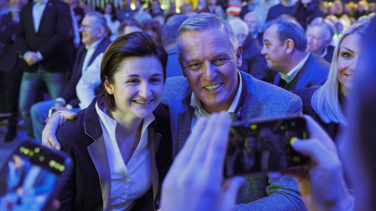 Salzburgs FPÖ-Chefin Marlene Svazek und der steirische Spitzenkandidat Mario Kunasek.  