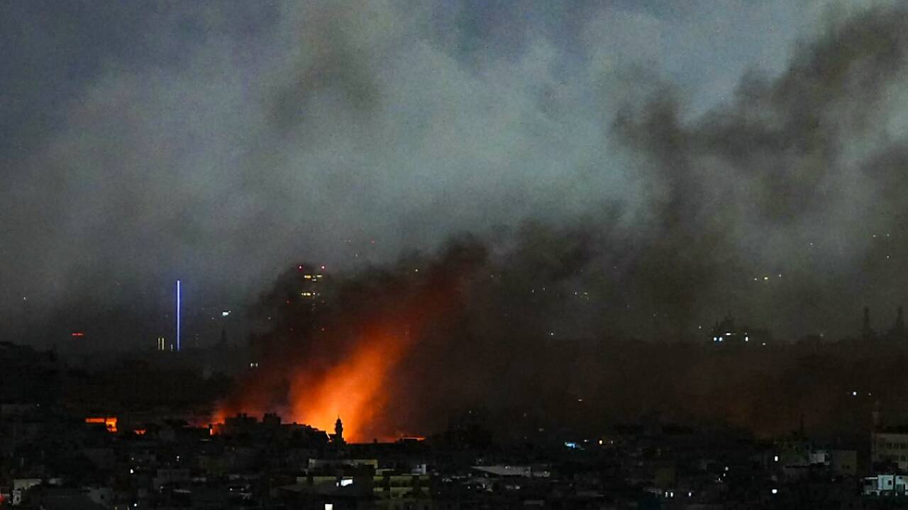 Neuerlich Feuer und Rauch über der libanesischen Hauptstadt  Neuerlich Feuer und Rauch über der libanesischen Hauptstadt