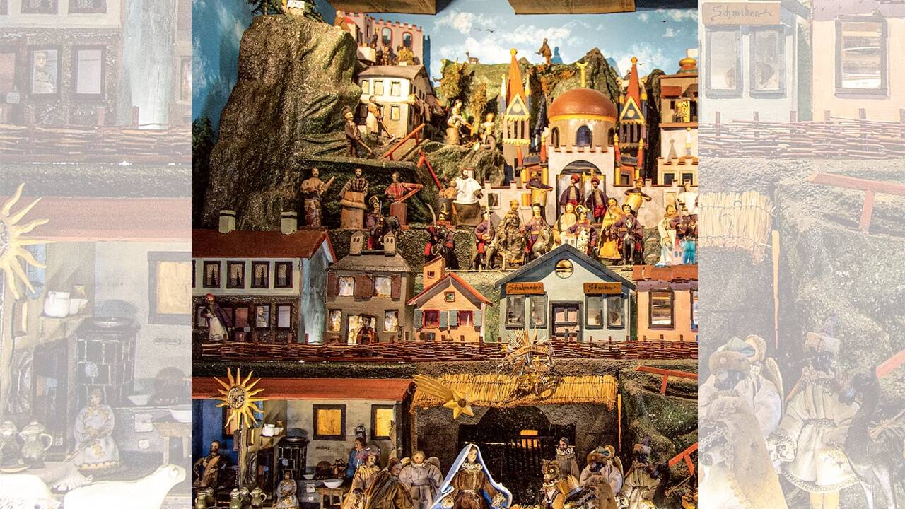 Die Altenmarkter Grundner Krippe wurde vor 280 Jahren von einem zugewanderten Tiroler Weber gebaut. 