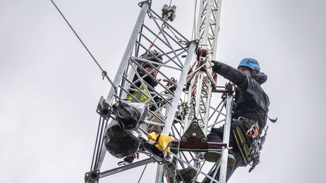 Industriekletterer im Einsatz 