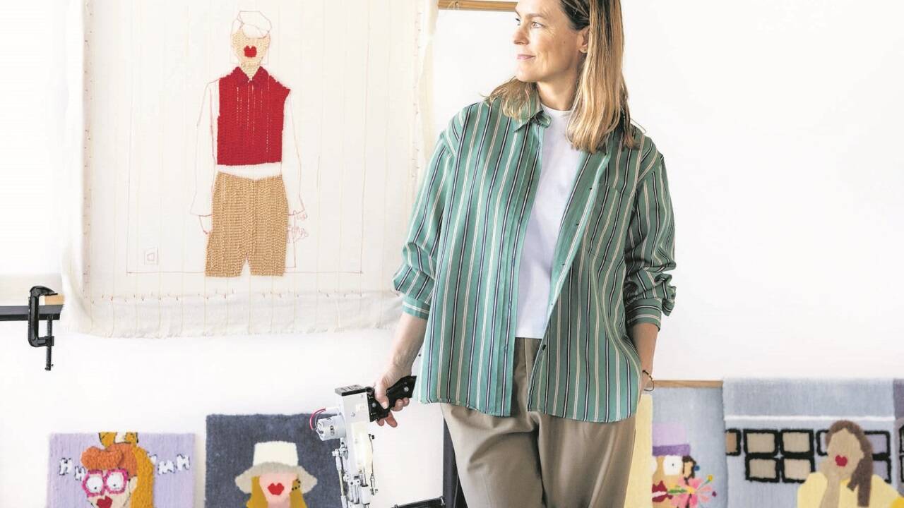 Illustratorin Doris Laser hat vor zwei Jahren die Tufting-Pistole für sich entdeckt. Illustratorin Doris Laser hat vor zwei Jahren die Tufting-Pistole für sich entdeckt.