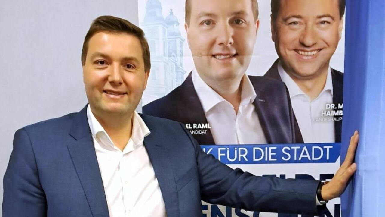 Raml stellte erste Plakatserie der FPÖ für die Linz-Wahl vor  Raml stellte erste Plakatserie der FPÖ für die Linz-Wahl vor