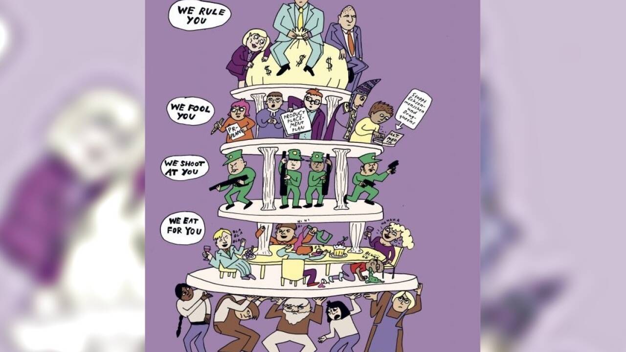 Seite aus der Graphic Novel „Das Orakel spricht“. 