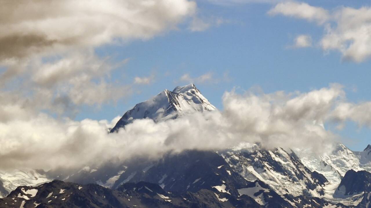 Der Gipfel des Mount Cook auf der Südinsel Neuseelands 