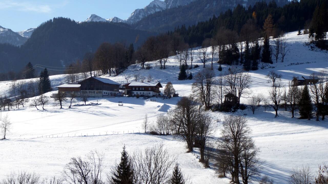 Der Hof Eyrsberg ist der höchste Punkt der Runde.  