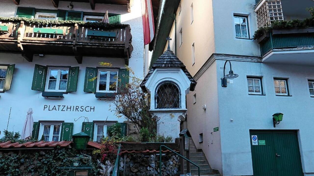 Der Bildstock aus dem 16. Jahrhundert beim „Platzhirsch“.  