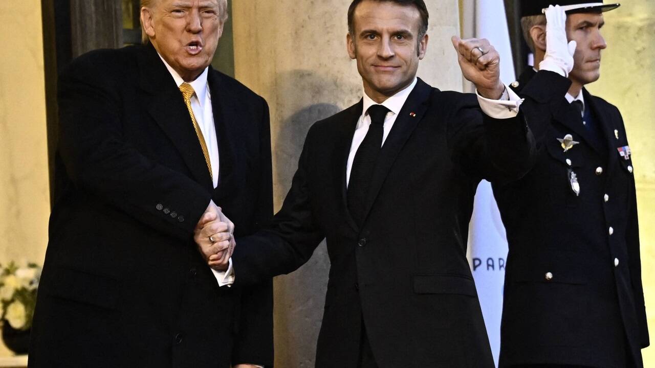 Trump kommt in die französische Hauptstadt  Trump kommt in die französische Hauptstadt