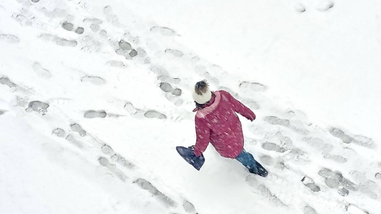 Für Montag wird leichter Schneefall prognostiziert 