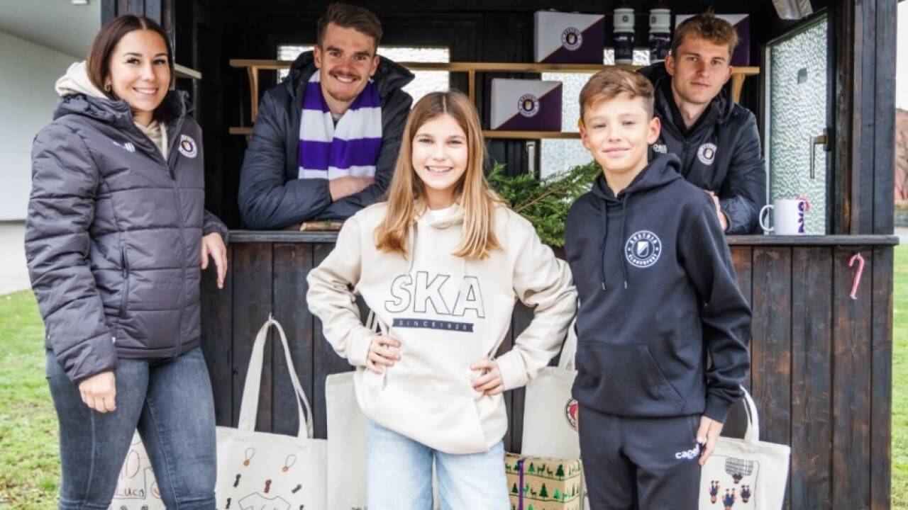 Die Klagenfurt-Profis Spari und Binder sammelten für SOS-Kinderdorf 