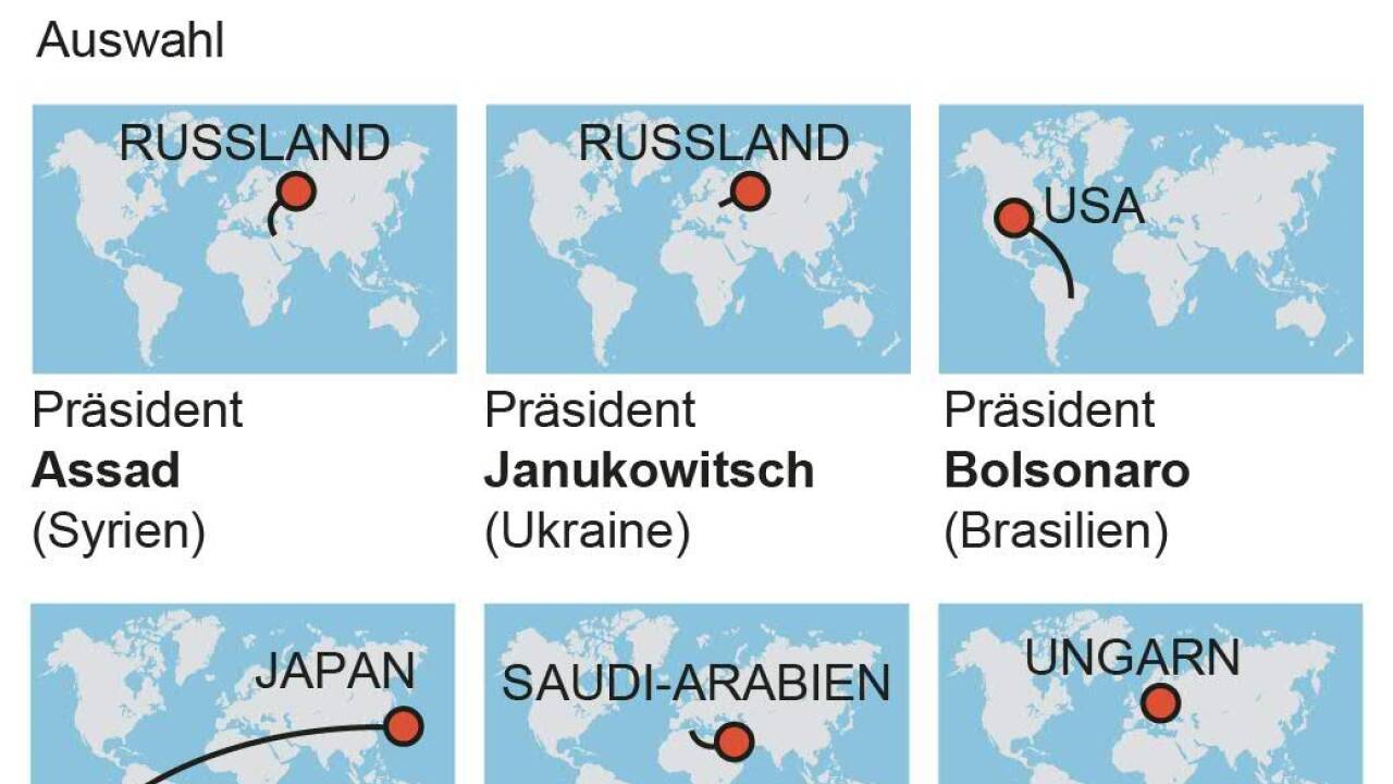 Baschar al-Assad fand bei seinem Verbündeten Wladimir Putin Exil in Moskau 