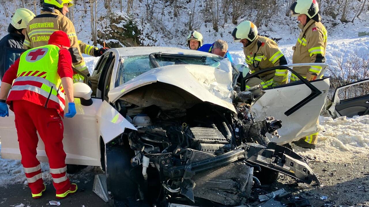 Die Unfallstelle in Großarl. 