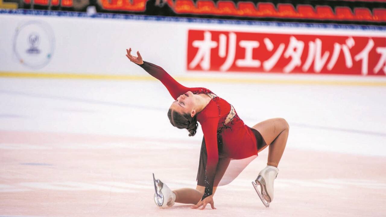 Flora Schaller macht immer eine gute Figur auf Eis. Bild: Eisunion /Textmarka 