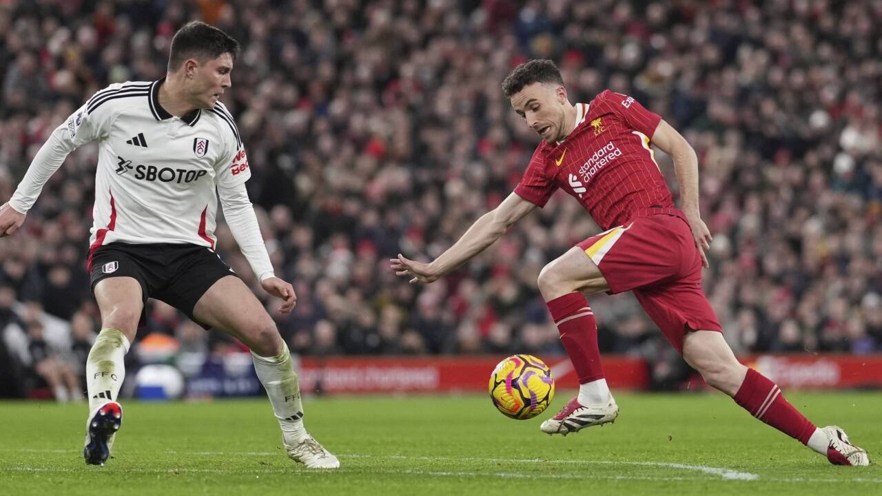 Diogo Jota bewahrte Liverpool vor Heimniederlage. 