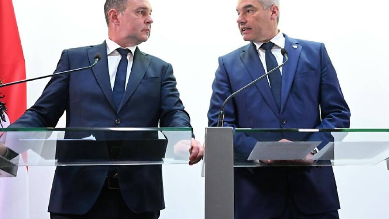 SPÖ-Chef Andreas Babler (links) und Bundeskanzler Karl Nehammer (ÖVP). SPÖ-Chef Andreas Babler (links) und Bundeskanzler Karl Nehammer (ÖVP).