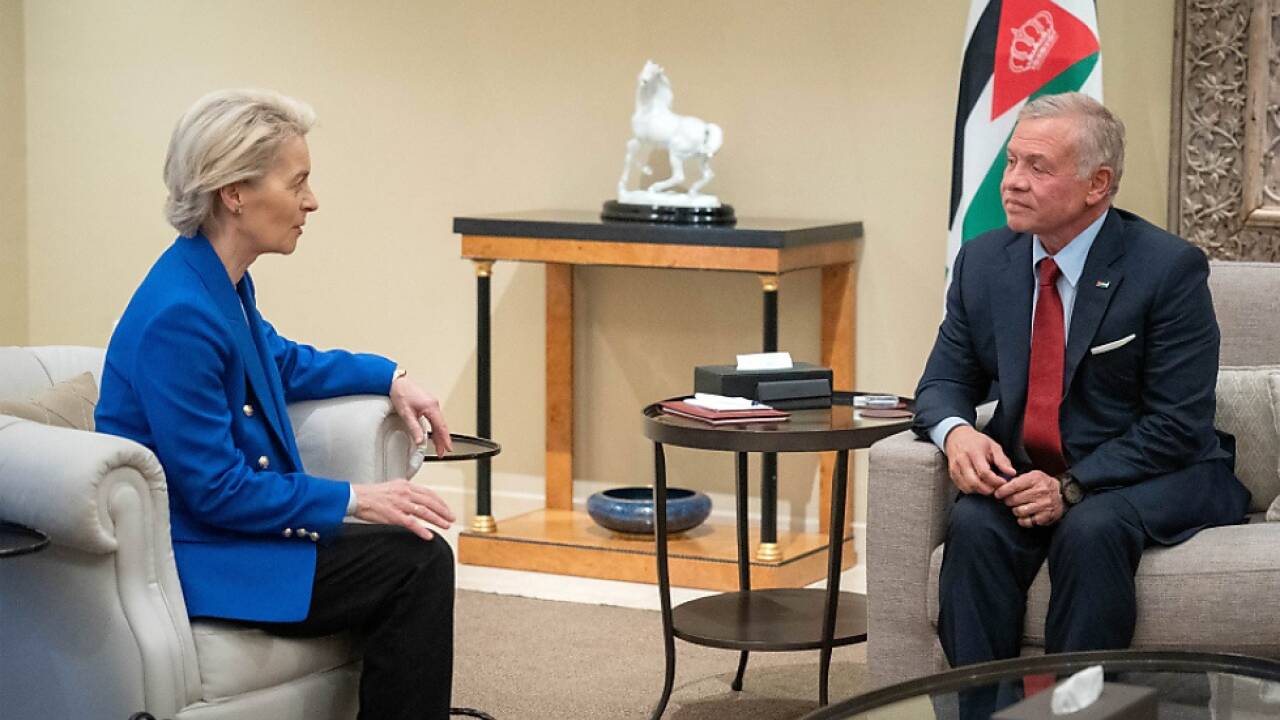 Von der Leyen besuchte Jordaniens König Abdullah II.  Von der Leyen besuchte Jordaniens König Abdullah II.