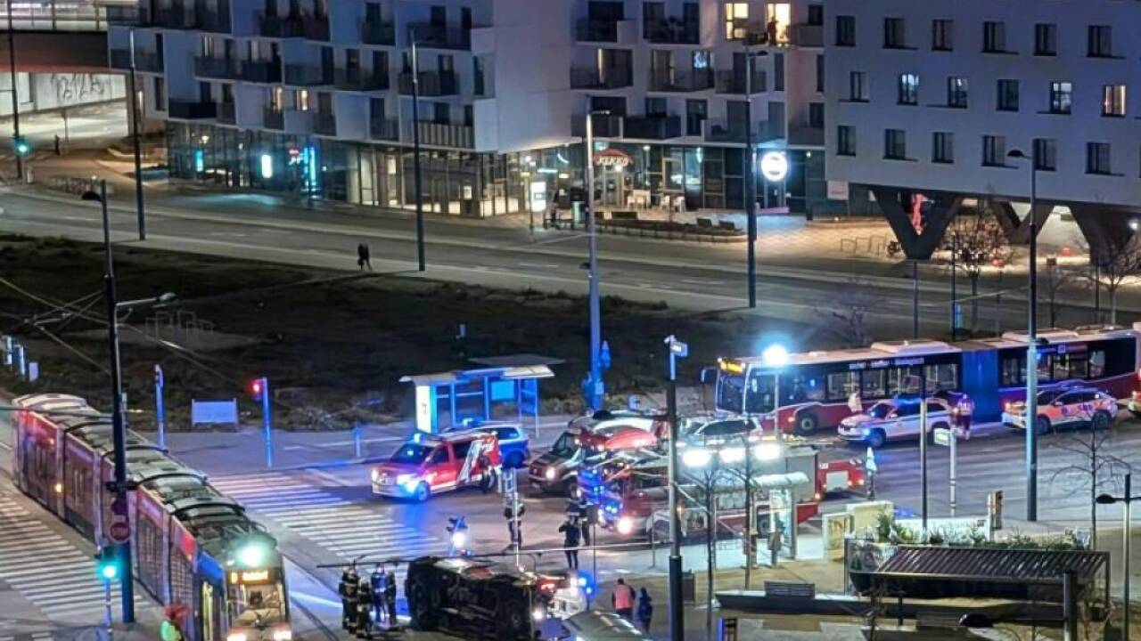 Ein Patient befand sich zum Glück nicht in dem Rettungswagen 