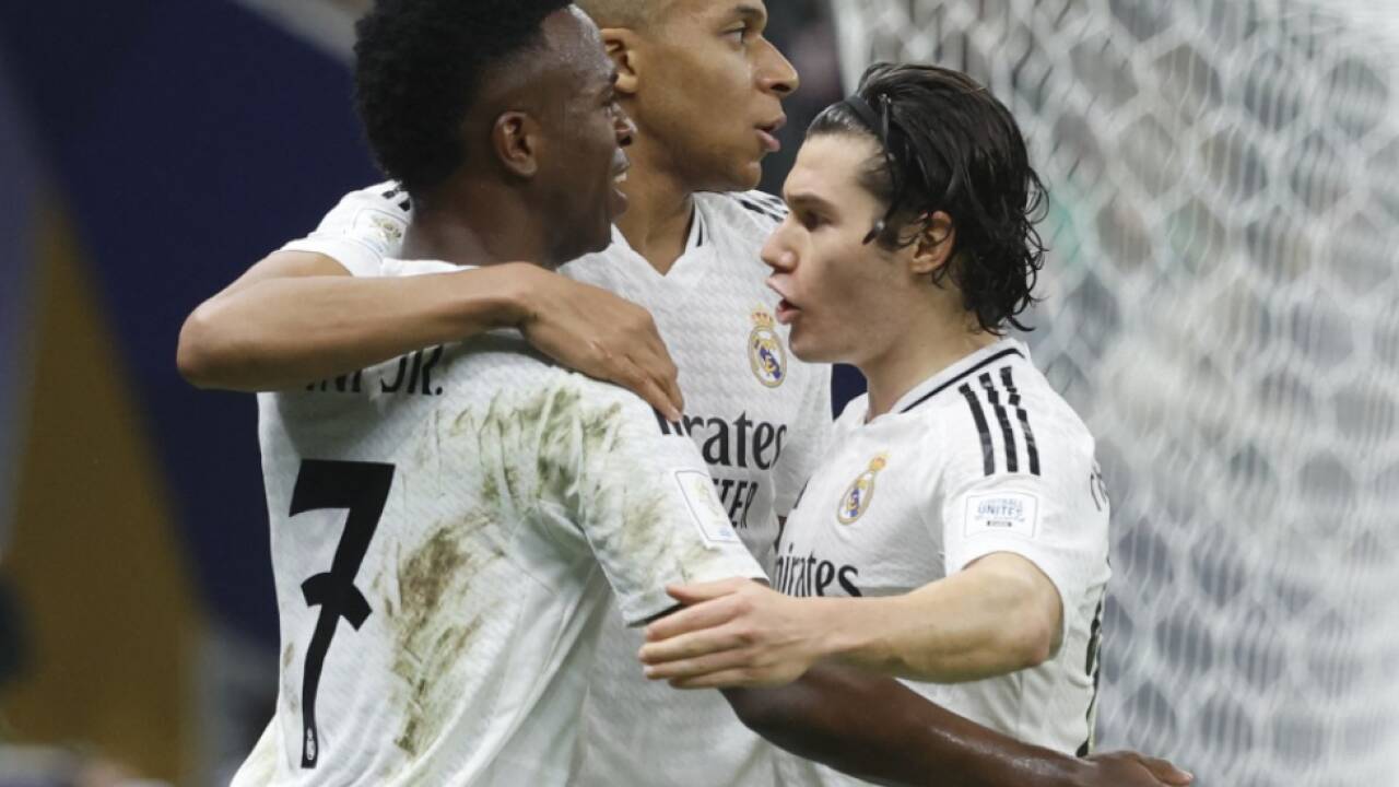 Mbappé und Vinicius Jr. durften sich freuen Mbappé und Vinicius Jr. durften sich freuen