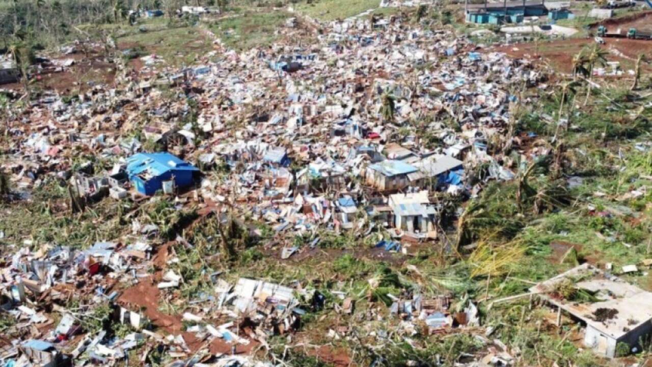 Zerstörungen durch Wirbelsturm Chido in Mayotte 
