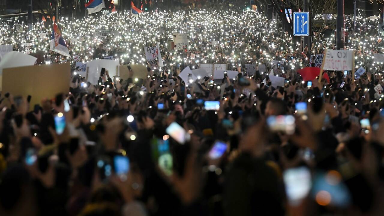 Die serbischen Studenten demonstrieren seit Wochen 