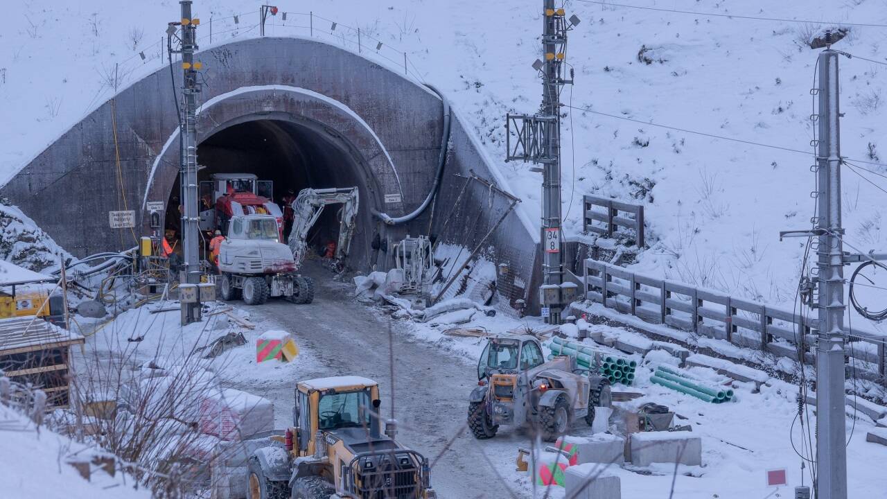 Das betroffene Tunnelportal in Böckstein am Tag nach dem Zwischenfall. 