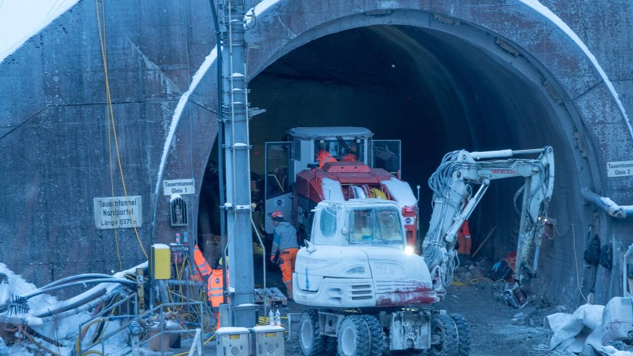 Das betroffene Tunnelportal in Böckstein am Tag nach dem Zwischenfall. 