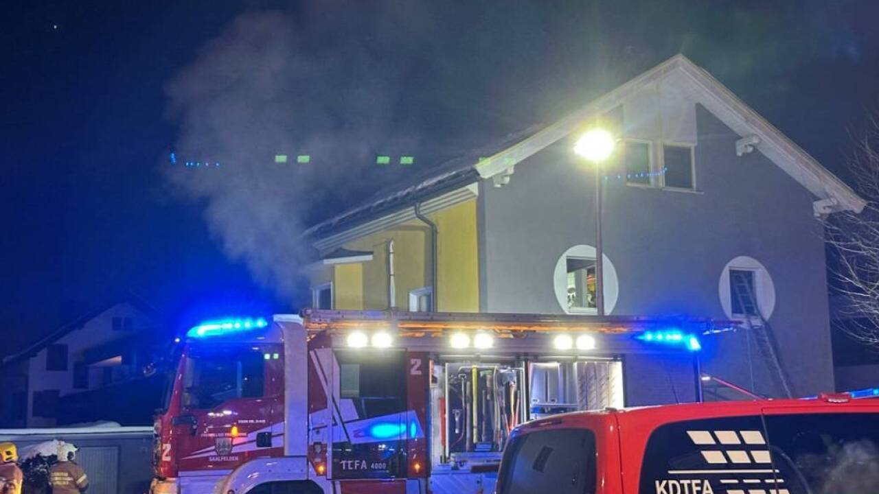 Die vier Hausbewohner wurden in Sicherheit gebracht. 