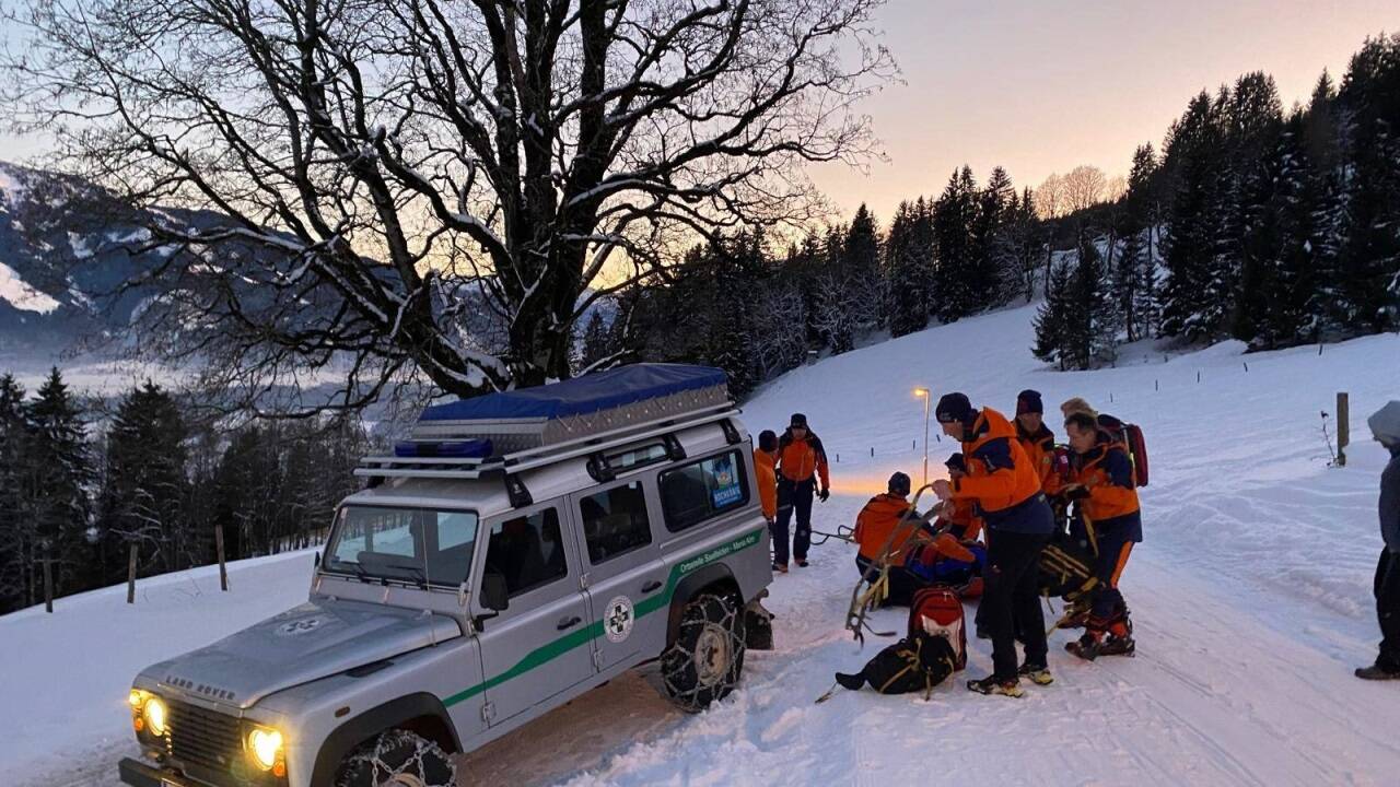 Einsatz der Bergrettung in Saalfelden. 