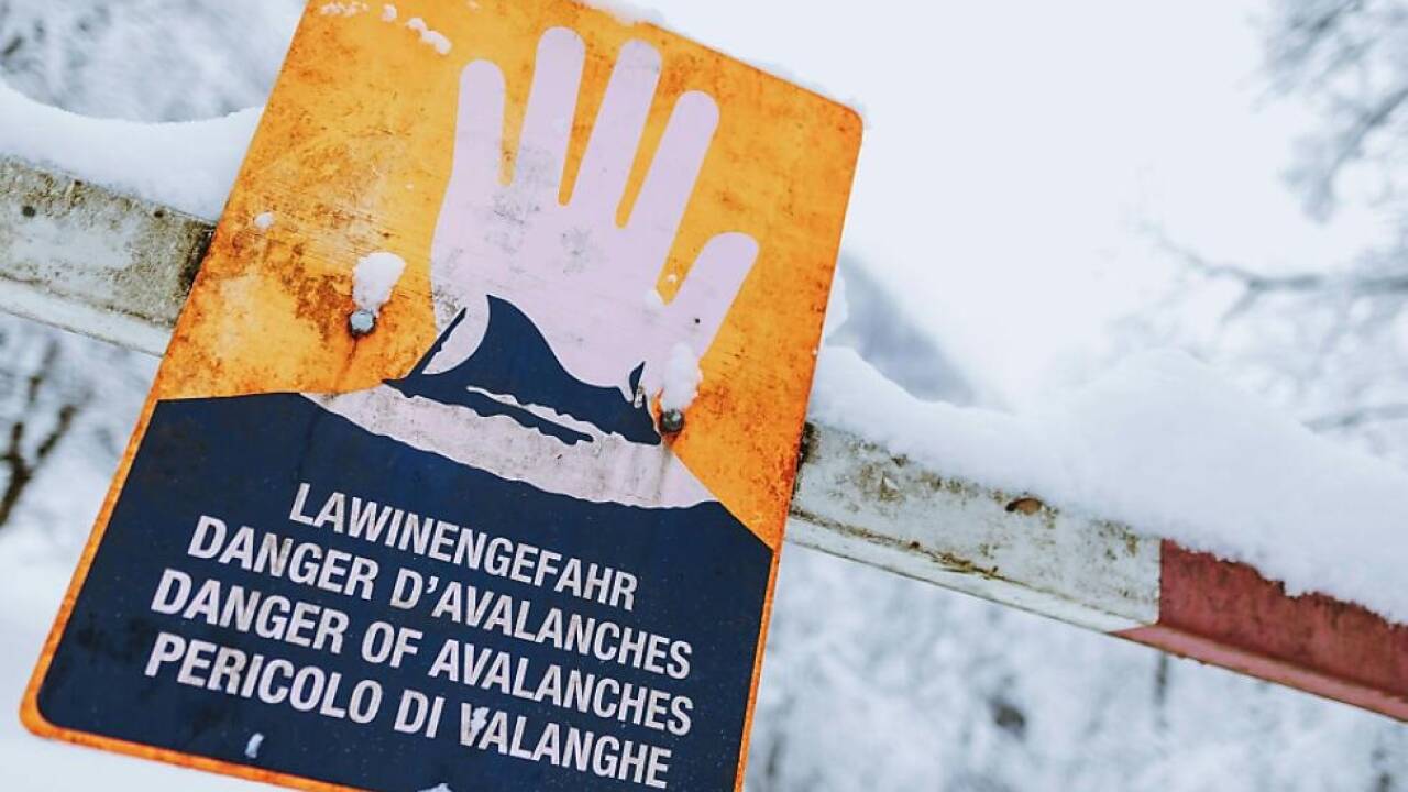 Eine Lawine ging auf eine Skipiste am Arlberg ab 