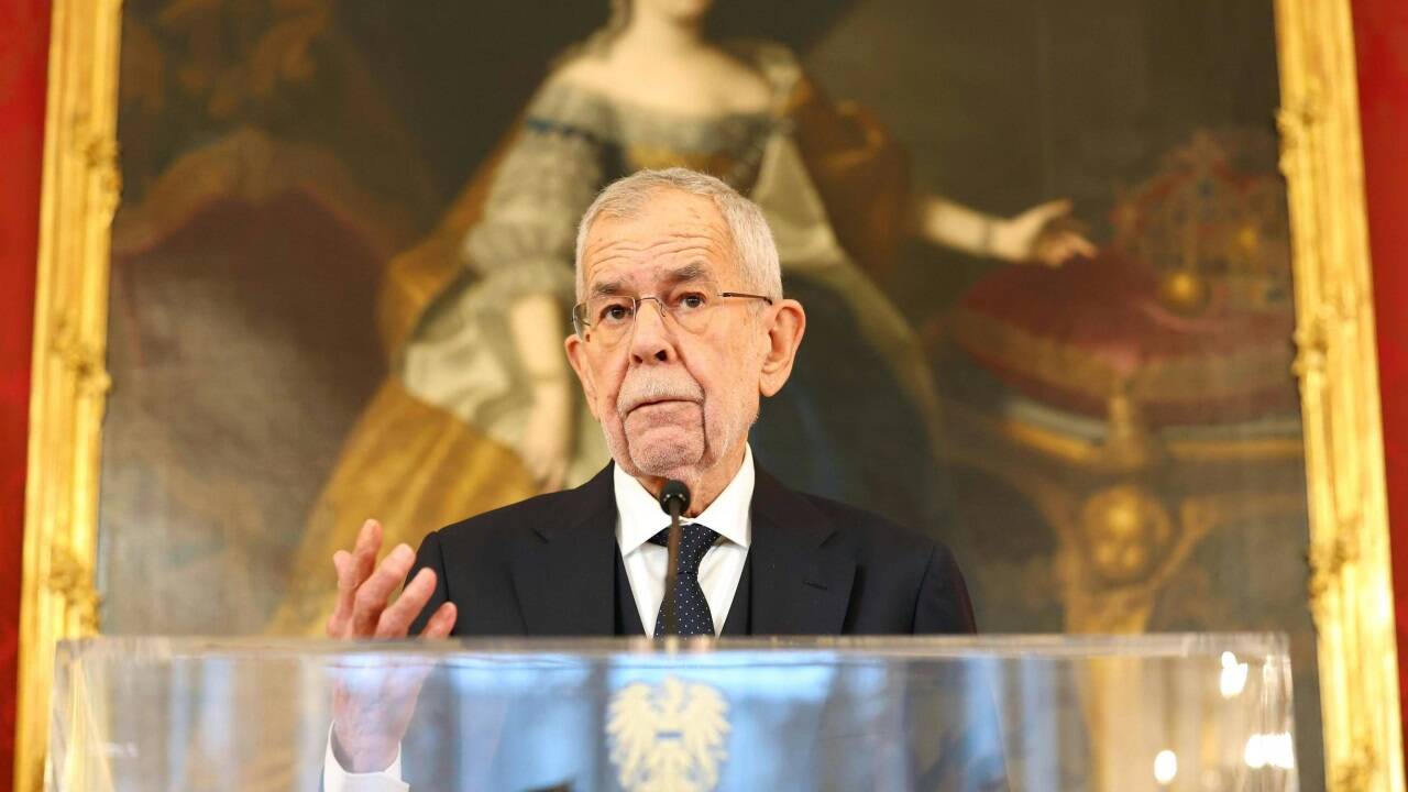 Bundespräsident Alexander Van der Bellen gab am Montag nach dem Treffen mit Herbert Kickl ein Statement ab. 