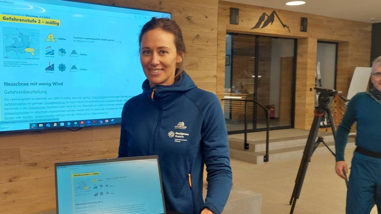 Anna Heubeger und der Lawinenlagebericht 