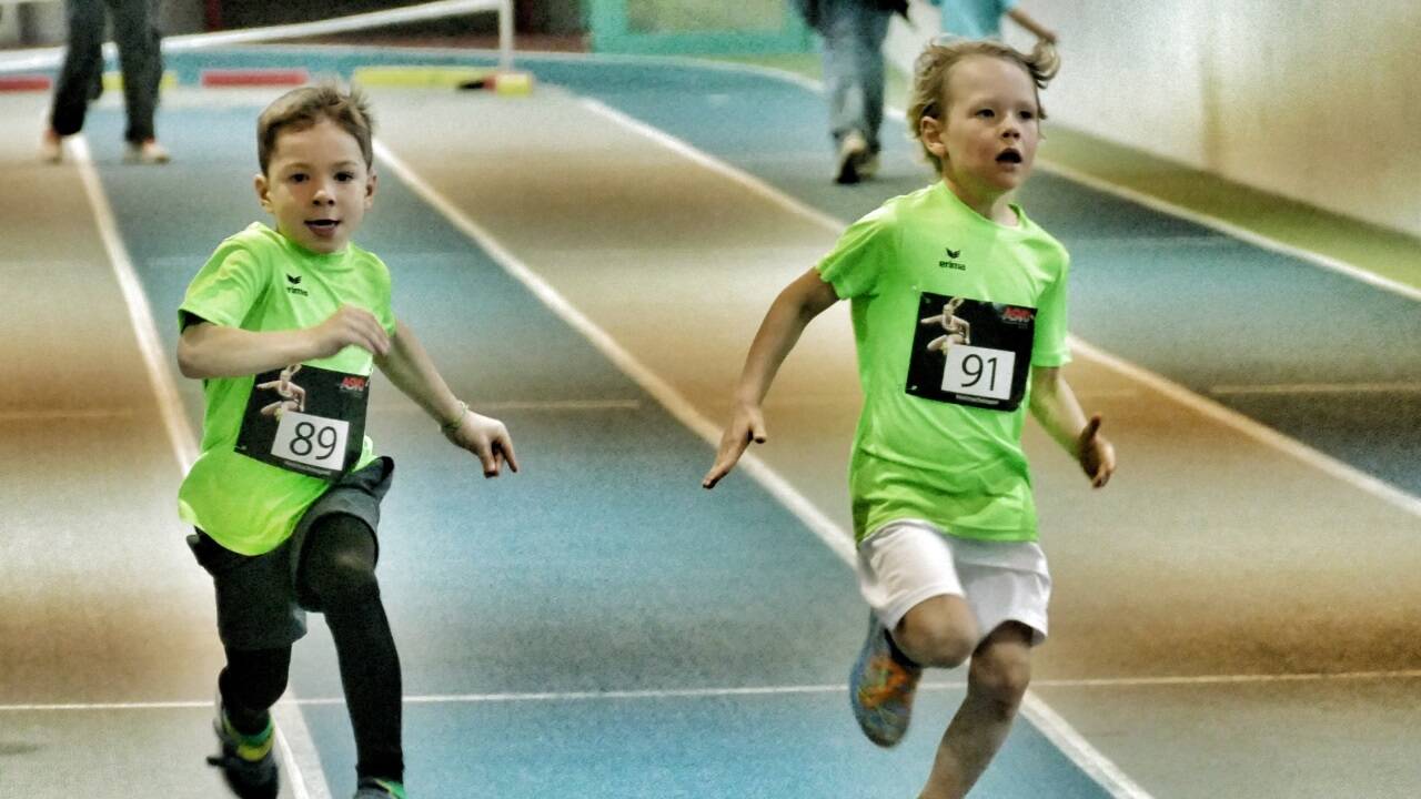 Beim ASVÖ Indoor Trophy gaben die talentierten Leichtathleten alles.  