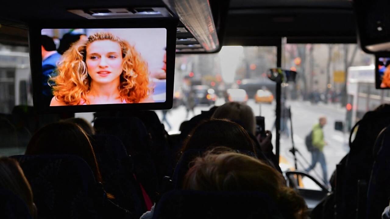 Touristenbus voll Fans von 'Sex and The City' unterwegs in New York 