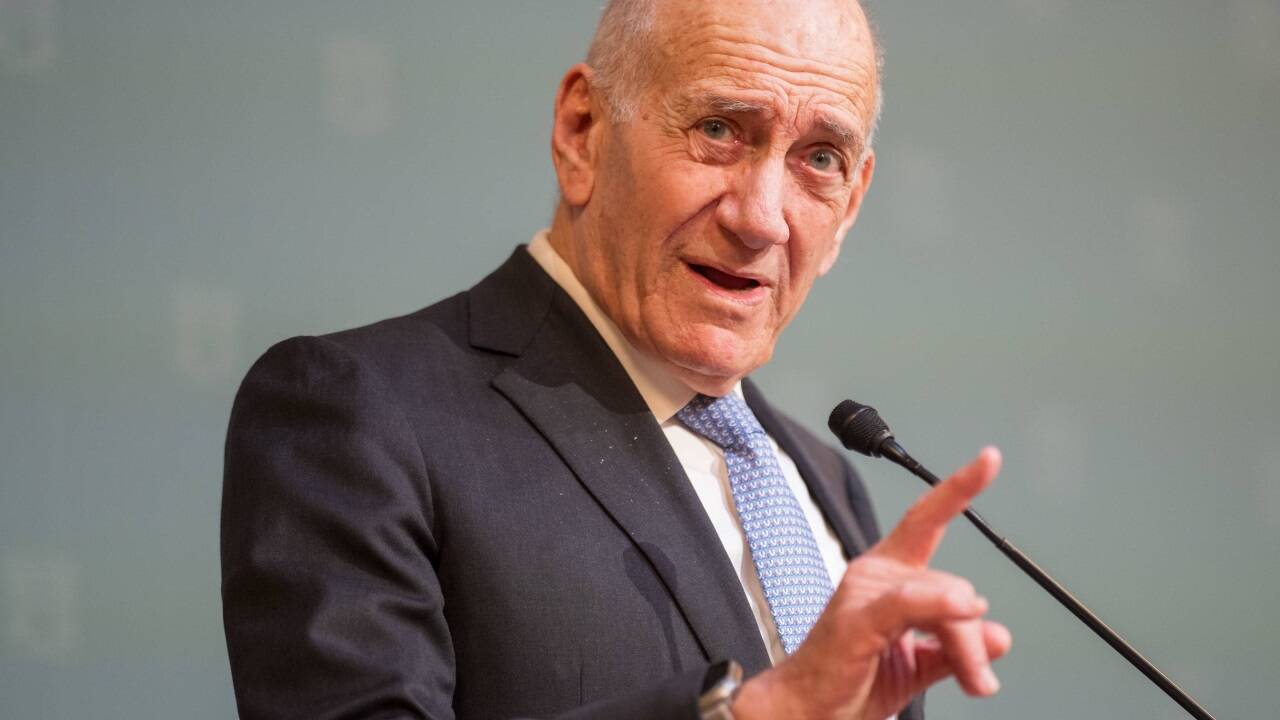 Ehud Olmert am Mittwoch in Wien. 