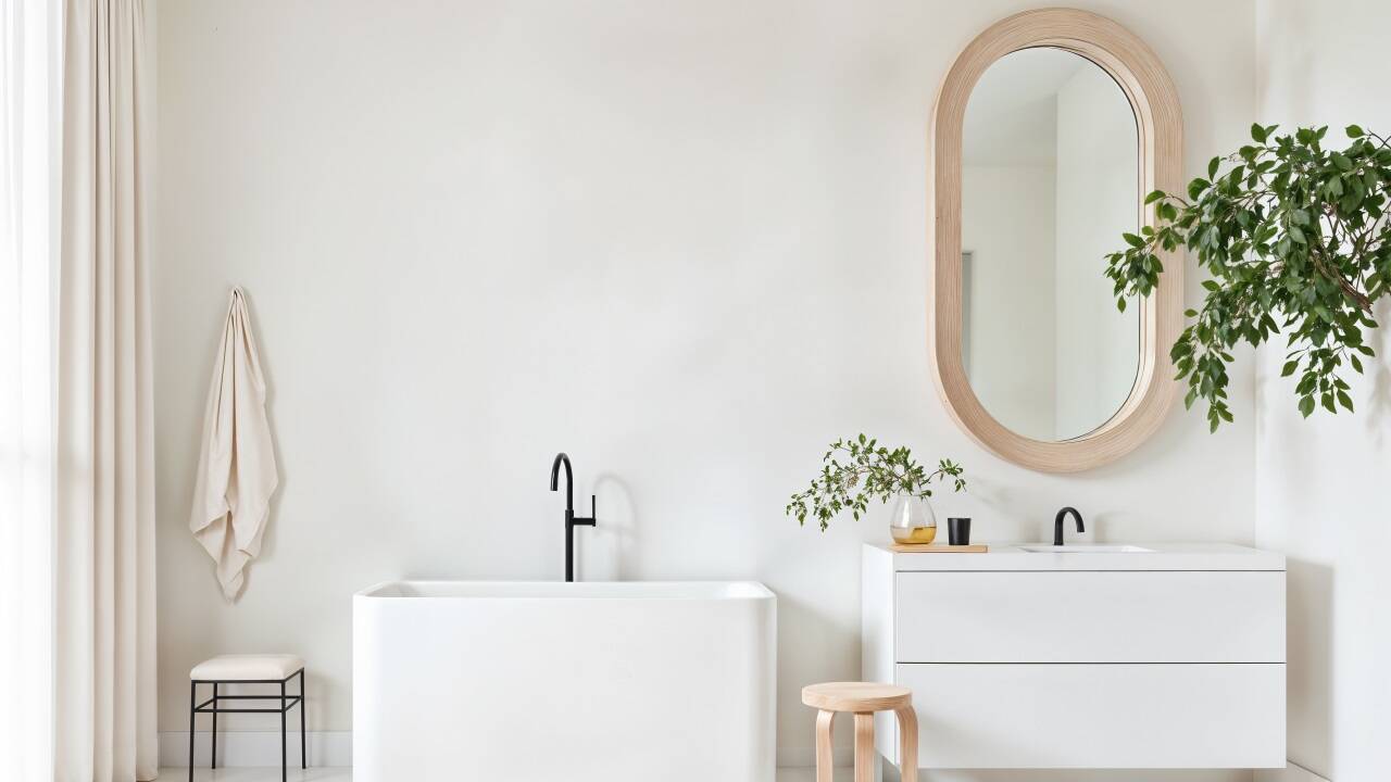 Ein Badezimmer-Upgrade beginnt oft mit der Auswahl der richtigen Farben und Materialien, um ein harmonisches Ambiente zu schaffen. 