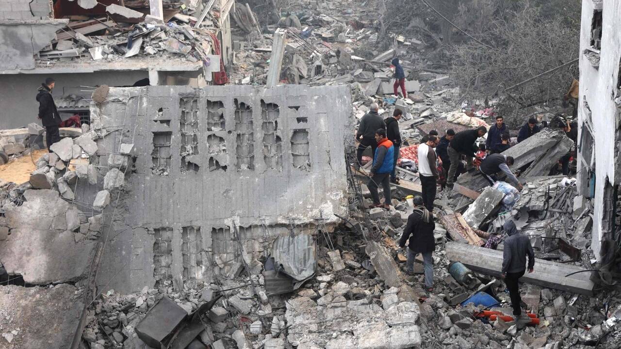 Der 40 Kilometer lange und bis zu 12 Kilometer breite Gazastreifen bietet ein Bild der Zerstörung. 