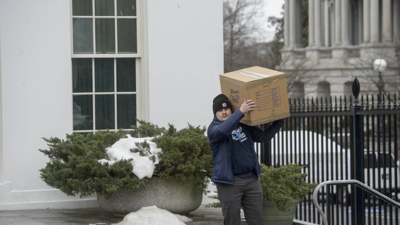 Seit Samstag wird umgesiedelt: Joe und Jill Biden ziehen am Montag aus dem Weißen Haus aus, Melania und Donald Trump ein. 