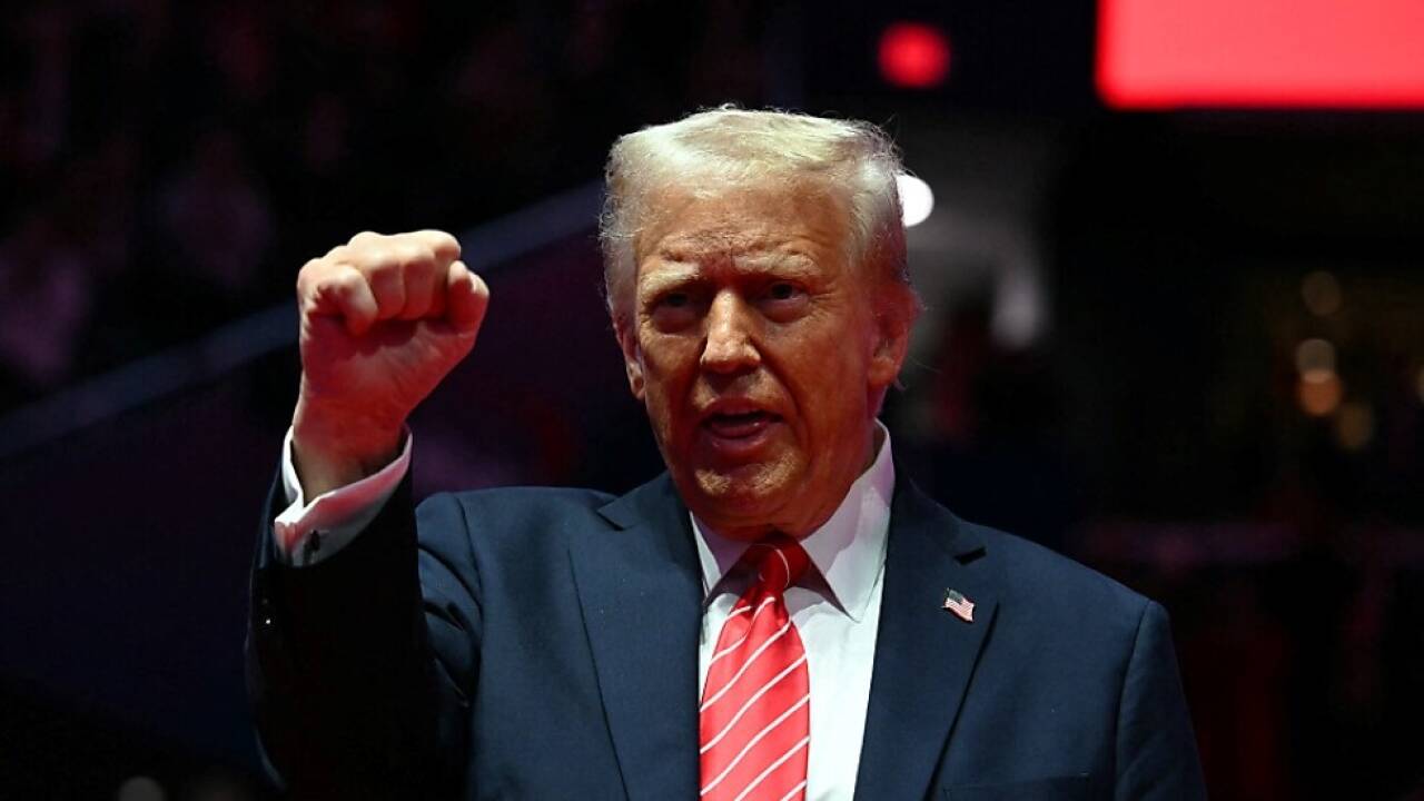 Donald Trump bei der Kundgebung in Washington 