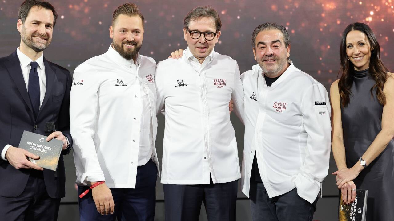 Drei Sterne: Heinz Reitbauer und Michael Bauböck vom Steirereck und Julian Amador vom Restaurant Amador. Drei Sterne: Heinz Reitbauer und Michael Bauböck vom Steirereck und Julian Amador vom Restaurant Amador.