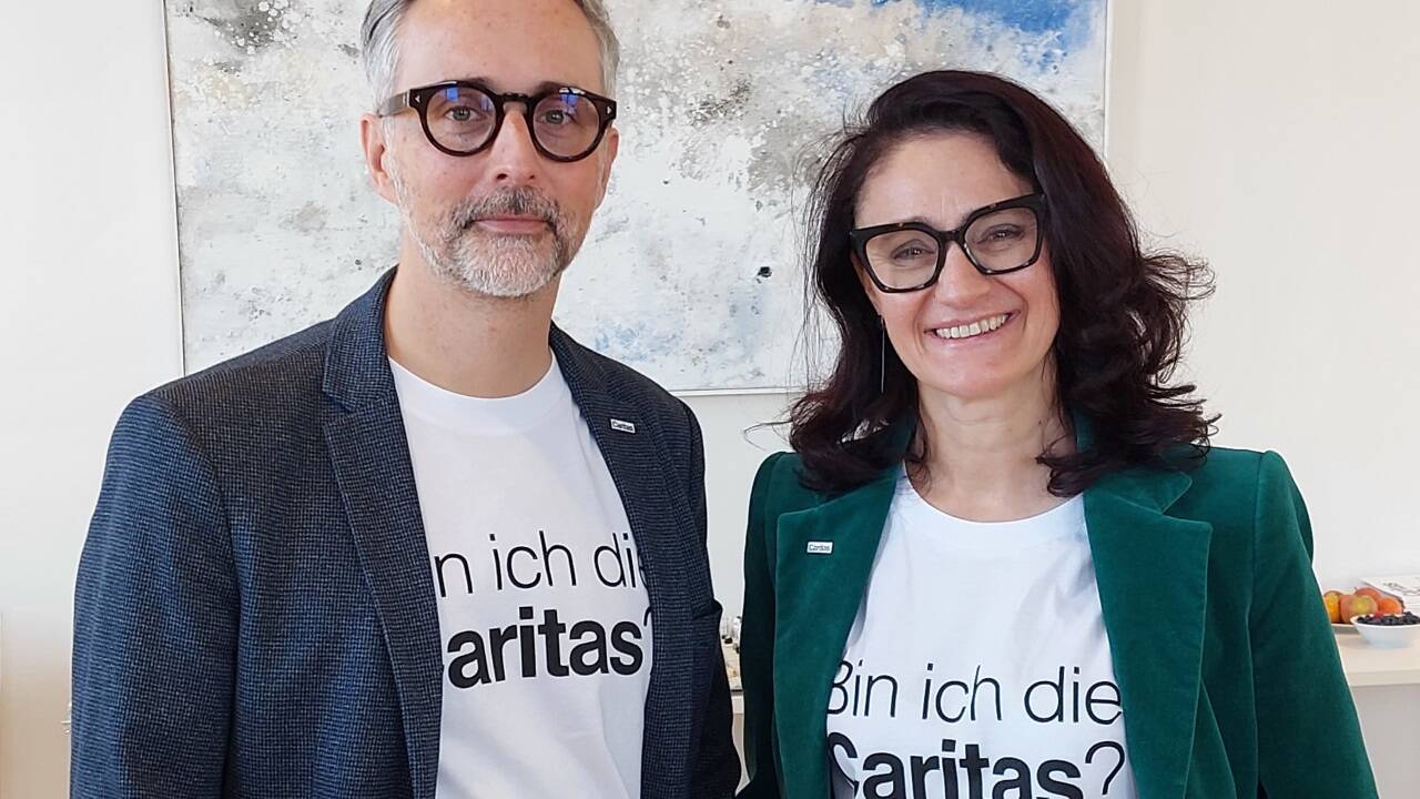 Kurt Sonneck und Andrea Schmid sind seit Jänner Direktor und Direktorin der Caritas Salzburg. 
