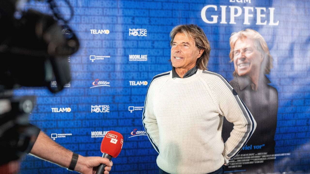 Hansi Hinterseer bei der Vorpremiere.  