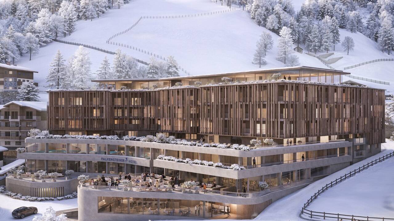 So soll das neue Hotel Alpine Palace in Saalbach-Hinterglemm aussehen.  