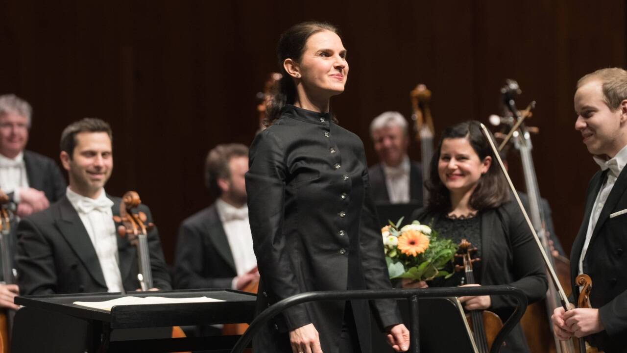 Dirigentin Oksana Lyniv im Großen Festspielhaus 