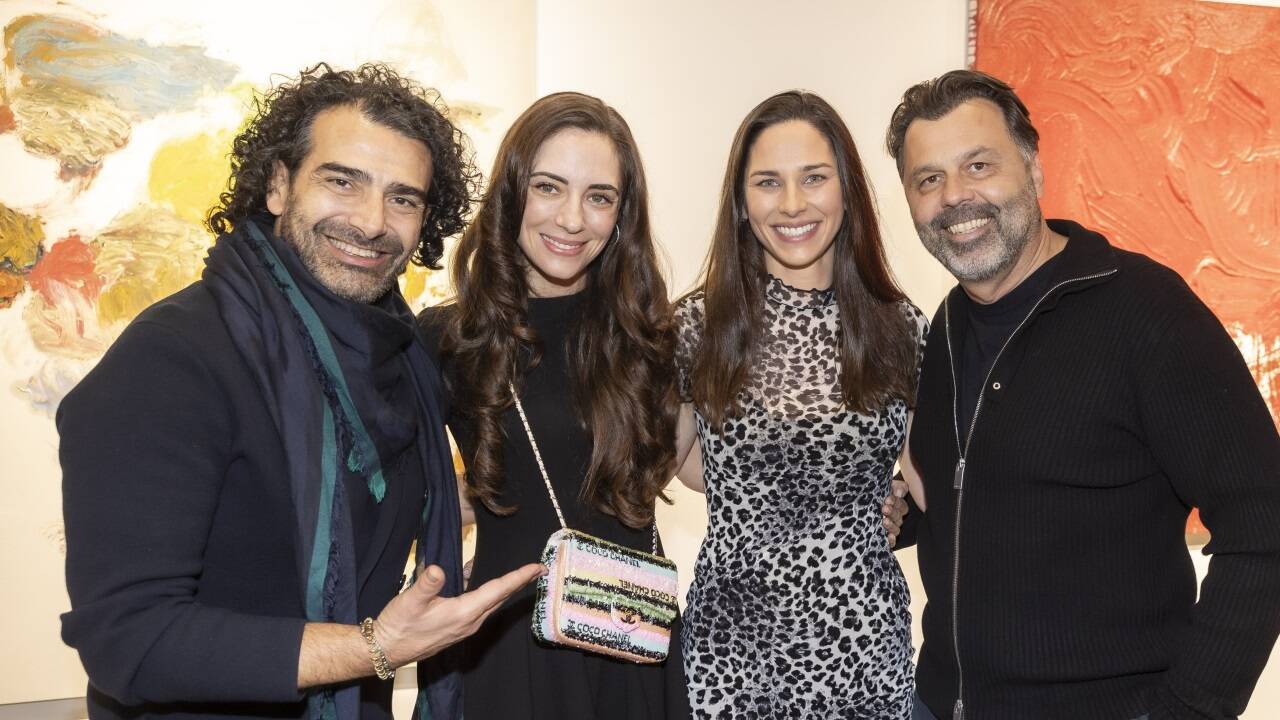 Small talk: Saverio Vitelli, Caro Kraus, Lisa-Marie Pirker und Michael Mayer. 