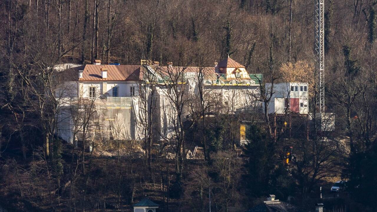 Seit Monaten wird die Stefan-Zweig-Villa auf dem Salzburger Kapuzinerberg saniert.  