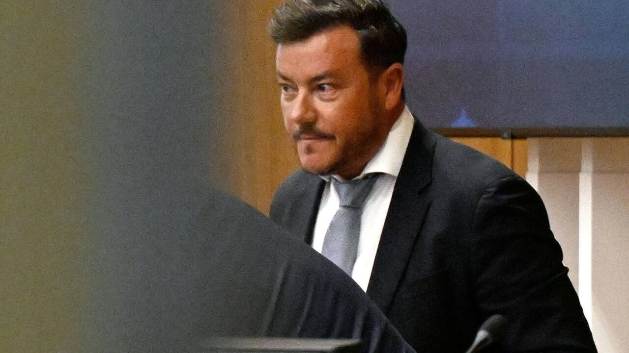 Archivbild: René Benko am 22. Mai 2024 nach einer Befragung anlässlich des Cofag-U-Ausschusses im Parlament in Wien. 