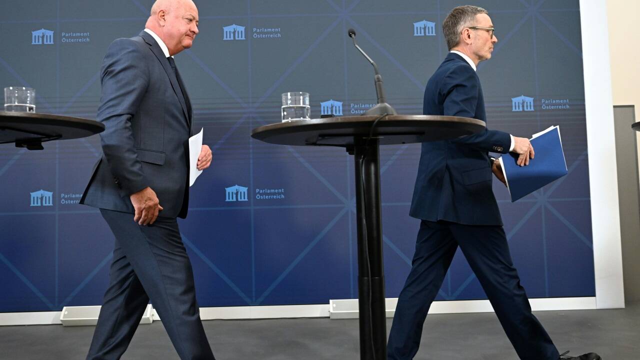 ÖVP-Chef Christian Stocker und FPÖ-Chef Herbert Kickl. ÖVP-Chef Christian Stocker und FPÖ-Chef Herbert Kickl.