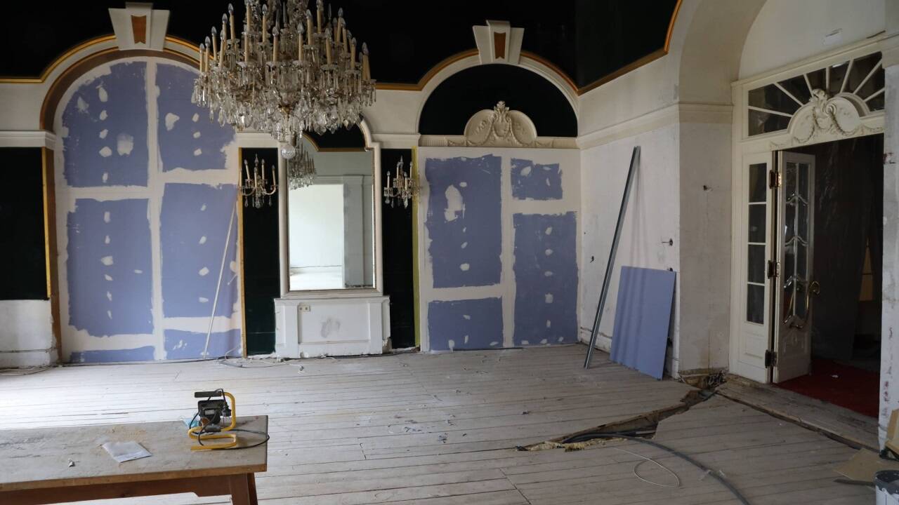 Impressionen der Baustelle im ehemaligen Casino.  